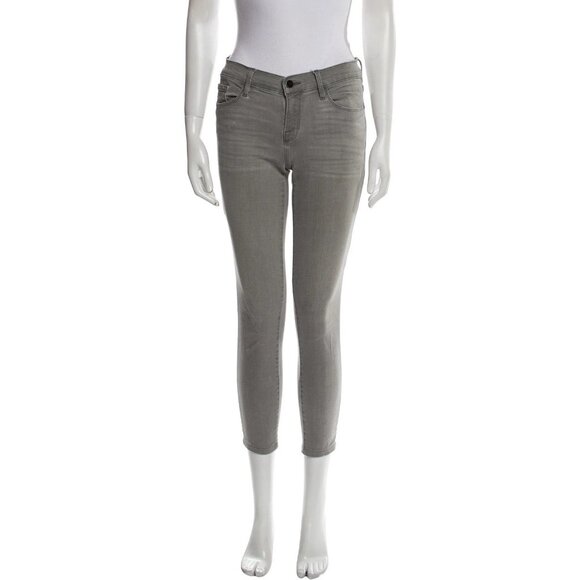 FRAME Denim Le Skinny de Jeanne Mid Rise Skinny Jeans Gray Sz 23/24 - Picture 4 of 5